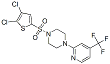 PIPERAZINE, 1-[(4,5-DICHLORO-2-THIENYL)SULFONYL]-4-[4-(TRIFLUOROMETHYL)-2-PYRIDINYL]- CAS#: 257862-72-9