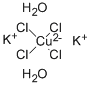 POTASSIUM TETRACHLOROCUPURATE(II) DIHYDRATE CAS#: 10085-76-4