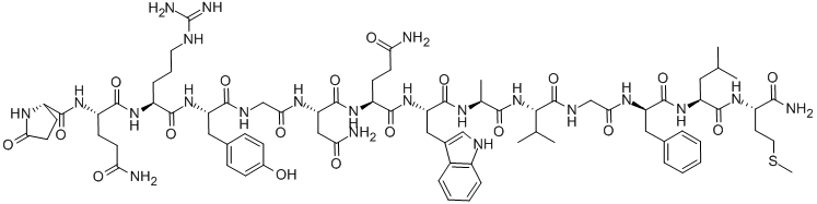 PYR-GLN-ARG-TYR-GLY-ASN-GLN-TRP-ALA-VAL-GLY-D-PHE-LEU-MET-NH2 CAS#: 108437-89-4