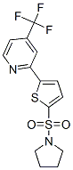 PYRROLIDINE, 1-[[5-[4-(TRIFLUOROMETHYL)-2-PYRIDINYL]-2-THIENYL]SULFONYL]- CAS#: 256658-13-6