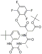 Pentanoic acid, 3-[[(2S)-2-[[2-[[2-(1,1-diMethylethyl)phenyl]aMino]-2-oxoacetyl]aMino]-1-oxopropyl]aMino]-4-oxo-5-(2,3,5,6-tetrafluorophenoxy)-, 1,1-diMethylethyl ester, (3S)- CAS#: 254750-83-9