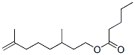 (-)-Pentanoic acid 3,7-dimethyl-7-octenyl ester CAS#: 10580-14-0