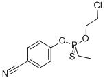 Phosphonothioic acid, ethyl-, O-(2-chloroethyl) ester, O-ester with p- hydroxybenzonitrile CAS#: 19133-28-9