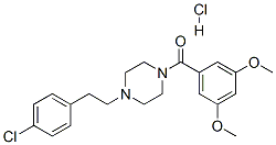 Piperazine, 1-(2-(4-chlorophenyl)ethyl)-4-(3,5-dimethoxybenzoyl)-, mon ohydrochloride CAS#: 113240-27-0