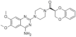Piperazine, 1-(4-amino-6,7-dimethoxy-2-quinazolinyl)-4-[(2,3-dihydro-1,4-benzodioxin-2-yl)carbonyl]-, (S)- CAS#: 104874-86-4