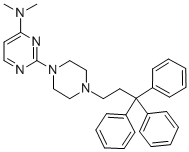 Piperazine, 1-(4-dimethylamino-2-pyrimidinyl)-4-(3,3,3-triphenylpropyl )- CAS#: 20980-17-0