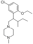 Piperazine, 1-(beta-(sec-butyl)-5-chloro-2-ethoxyphenethyl)-4-methyl- CAS#: 29122-64-3
