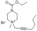 Piperazinium, 4-carboxy-1-(2-heptynyl)-1-methyl-, bromide, ethyl ester CAS#: 109699-57-2