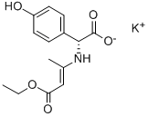 Potassium (R)-((3-ethoxy-1-methyl-3-oxoprop-1-enyl)amino)(4-hydroxyphenyl)acetate CAS#: 57938-86-0