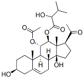 Pregn-5-en-20-one, 11-(acetyloxy)-3,14-dihydroxy-12-(2-hydroxy-3-methy l-1-oxobutoxy)-, (3beta,11alpha,12beta,14beta)- CAS#: 20230-37-9