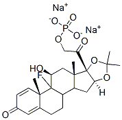 Pregna-1,4-diene-3,20-dione, 9-fluoro-11-hydroxy-16,17-[(1-methylethylidene)bis(oxy)]-21-(phosphonooxy)-, disodium salt, (11beta,16alpha)- CAS#: 1997-15-5