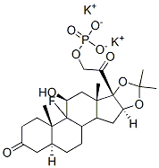 Pregnane-3,20-dione, 9-fluoro-11-hydroxy-16,17-[(1-methylethylidene)bis(oxy)]-21-(phosphonooxy)-, dipotassium salt, (5alpha,11beta,16alpha)- CAS#: 2260-24-4