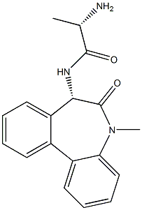 PropanaMide, 2-aMino-N-[(7S)-6,7-dihydro-5-Methyl-6-oxo-5H-dibenz[b,d]azepin-7-yl]-,(2S)- CAS#: 253324-50-4