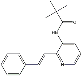Propanamide, 2,2-dimethyl-N-[2-(2-phenylethenyl)-3-pyridinyl]- CAS#: 209798-44-7