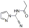 Propanamide, N-(cyano-1H-pyrazol-1-ylmethyl)- CAS#: 110023-60-4