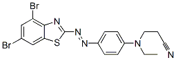 Propanenitrile, 3-[[4-[(4,6-dibromo-2-benzothiazolyl) azo]phenyl]ethylamino]- CAS#: 28824-41-1