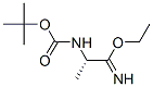 Propanimidic acid, 2-[[(1,1-dimethylethoxy)carbonyl]amino]-, ethyl ester, (2S)- CAS#: 248931-27-3