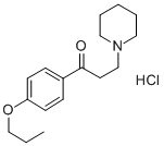 Propiophenone, 3-piperidino-4'-propoxy-, hydrochloride CAS#: 1155-49-3