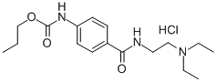 Propyl p-((2-(diethylamino)ethyl)carbamoyl)carbanilate hydrochloride CAS#: 109966-65-6