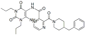 Pyrazinecarboxamide,  N-(6-amino-1,2,3,4-tetrahydro-2,4-dioxo-1,3-dipropyl-5-pyrimidinyl)-3-[[4-(phenylmethyl)-1-piperidinyl]carbonyl]-  (9CI) CAS#: 260427-51-8