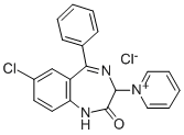 Pyridinium, 1-(7-chloro-2,3-dihydro-5-phenyl-2,3-dihydro-1H-1,4-benzod iazepin-3-yl)-, chloride CAS#: 18878-40-5