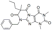 Pyrimido[2,1-f]purine-2,4,6,8(1H,3H,7H,9H)-tetrone,  1,3,7-trimethyl-9-(phenylmethyl)-7-propyl- CAS#: 107569-05-1