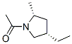 Pyrrolidine, 1-acetyl-4-ethyl-2-methyl-, cis- (9CI) CAS#: 101347-71-1