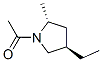 Pyrrolidine, 1-acetyl-4-ethyl-2-methyl-, trans- (9CI) CAS#: 101347-72-2