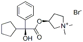 Pyrrolidinium, 3-[(cyclopentylhydroxyphenylacetyl)oxy]-1,1-dimethyl-, bromide, [S-(R*,R*)]- CAS#: 201667-20-1