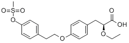 (S)-2-ETHOXY-3-[4-[2-(4-METHANESULFONYLOXY-PHENYL)-ETHOXY]-PHENYL]-PROPIONIC ACID CAS#: 251565-85-2