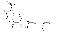 (S)-3-Acetyl-6-[(S,1E,3E)-3,5-dimethyl-1,3-heptadienyl]-9a-methyl-2H-furo[3,2-g][2]benzopyran-2,9(9aH)-dione CAS#: 27781-60-8