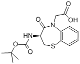 (S)-3-BOC-AMINO-5-(CARBOXYMETHYL)-2,3-DIHYDRO-1,5-BENZOTHIAZEPIN-4(5H)-ONE CAS#: 250349-13-4