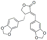 (S)-4-(1,3-Benzodioxol-5-ylmethyl)-3-[(Z)-1,3-benzodioxol-5-ylmethylene]dihydro-2(3H)-furanone CAS#: 15914-41-7