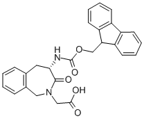 (S)-FMOC-4-AMINO-2-CARBOXYMETHYL-1,3,4,5-TETRAHYDRO-2H-[2]-BENZAZEPIN-3-ONE CAS#: 264273-08-7
