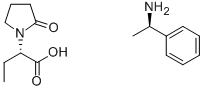 (S)-alpha-Ethyl-2-oxo-1-pyrrolidineacetic acid (R)-alpha-methylbenzenemethanamine salt CAS#: 102916-46-1