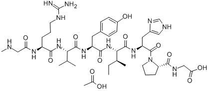 SAR-ARG-VAL-TYR-ILE-HIS-PRO-GLY ACETATE SALT CAS#: 100900-29-6