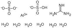 SULFURIC ACID, ALUMINUM SALT, COMPOUND WITH GUANIDINE (2:1:1), HEXAHYDRATE CAS#: 10199-21-0