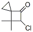 Spiro[2.3]hexan-4-one,  5-chloro-6,6-dimethyl- CAS#: 110079-16-8