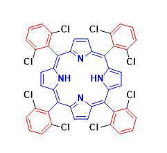 Structure of 5,10,15,20-TETRAKIS(2,6-DICHLOROPHENYL)PORPHINE CAS# 32350-86-0