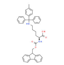 Structure-of-Fmoc-N-methyltrityl-L-lysine-CAS-167393-62-6