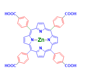 Structure of zinc(II) tetrakis(4-carboxyphenyl)porphine CAS# 27647-84-3