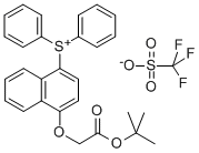 T-BUTYL 2-[4-(DIPHENYLSULFONIUM)NAPHTHOXY]ACETATE, TRIFLATE SALT CAS#: 255056-48-5
