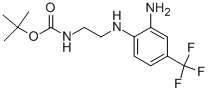 TERT-BUTYL N-(2-[2-AMINO-4-(TRIFLUOROMETHYL)ANILINO]ETHYL)CARBAMATE CAS#: 215655-42-8
