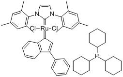 TRICYCLOHEXYLPHOSPHINE[1,3-BIS(2,4,6-TRIMETHYLPHENYL)IMIDAZOL-2-YLIDENE][3-PHENYL-1H-INDEN-1-YLIDENE]RUTHENIUM (II) DICHLORIDE CAS#: 254972-49-1