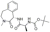Tert-Butyl(S)-1-((S)-3-methyl-2-oxo-2,3,4,5-tetrahydro-1H-benzo[d]azepin-1-ylamino)-1-oxopropan-2-ylcarbamate CAS#: 253324-93-5