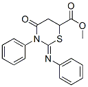 Tetrahydro-4-oxo-3-phenyl-2-phenylimino-2H-1,3-thiazine-6-carboxylic acid methyl ester CAS#: 16238-46-3