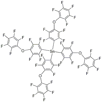 Tetrakis(4-pentafluorophenyloxyphenyl-2,3,5,6-tetrafluoro)stannane CAS#: 20824-46-8
