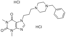 Theophylline, 7-(3-(4-benzyl-1-piperazinyl)propyl)-, dihydrochloride CAS#: 19971-75-6