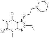 Theophylline, 8-ethyl-7-(2-piperidinoethoxy)- CAS#: 19729-84-1