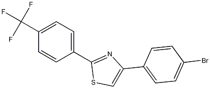 Thiazole, 4-(4-bromophenyl)-2-[4-(trifluoromethyl)phenyl]- CAS#: 211032-07-4